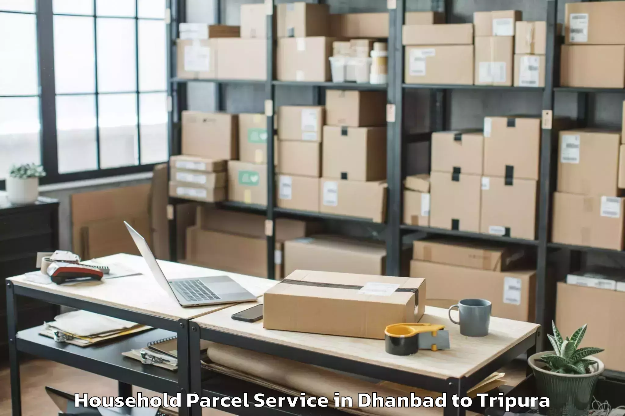 Dhanbad to Tripura University Agartala Household Parcel Booking